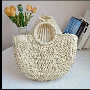 Bohemian Straw Beachy Bag